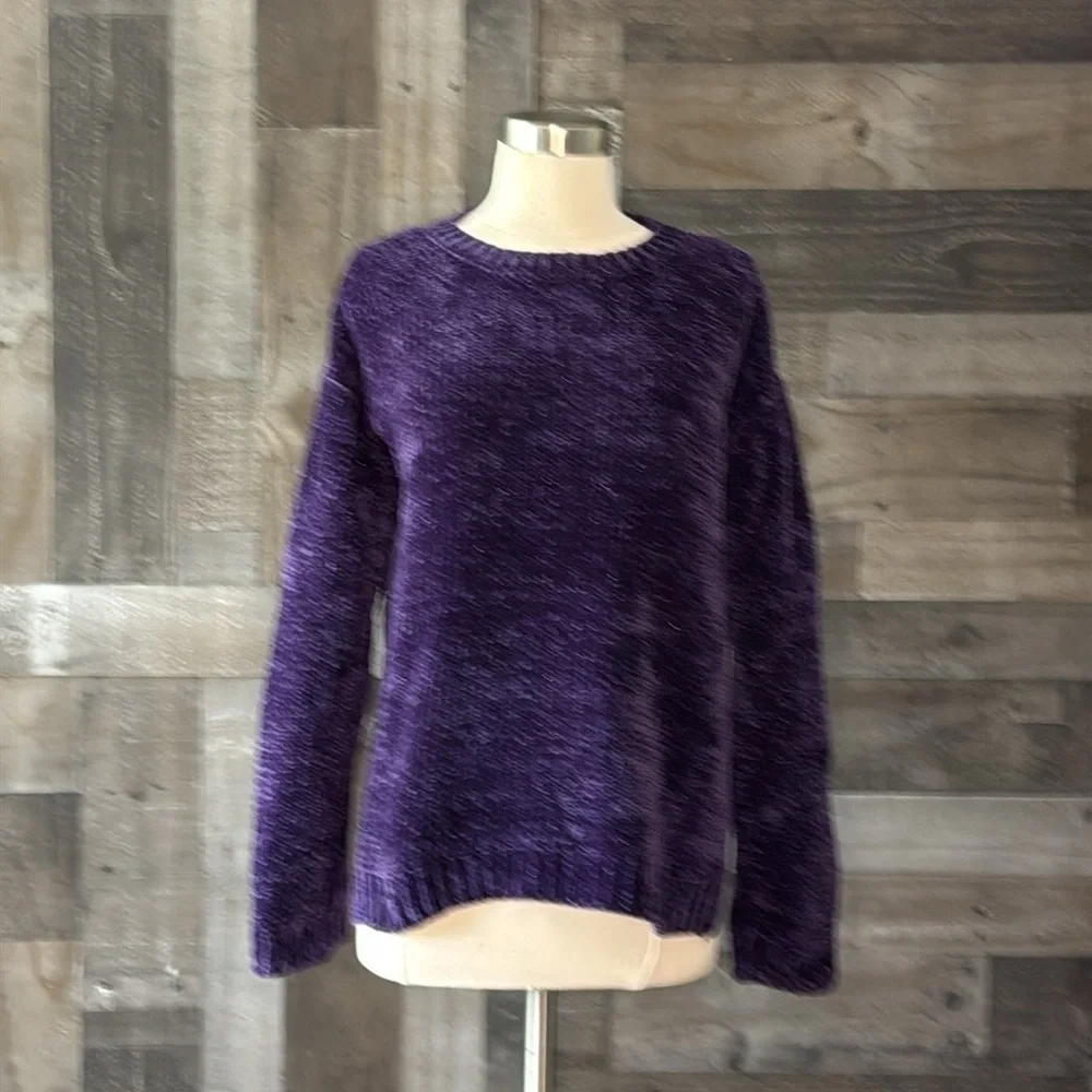 The Children’s Place purple sweater girls size 16 sparkly fleece girlhoodcore